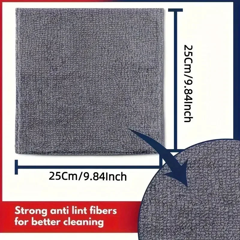 Microfiber Cleaning Cloths Absorbent Soft Stain-removing Towels for Bicycle Car Kitchen Reusable Cleaning Towels