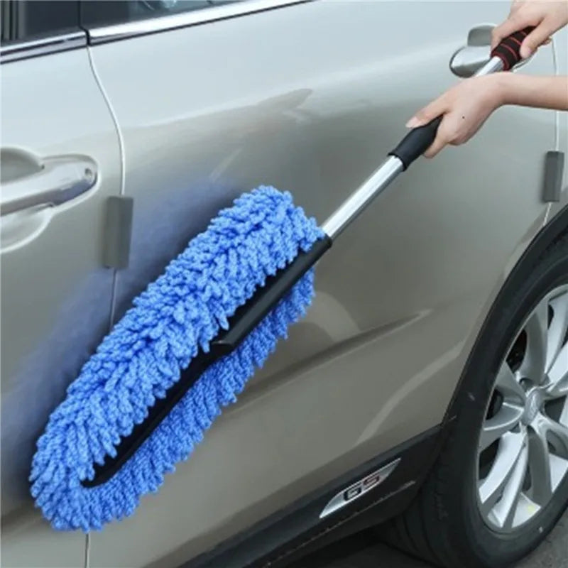 Car Special Mop Cleaning Mop Tweezers Soft Hair Retractable Water Long Handle Dust Removal Car Wash Brush