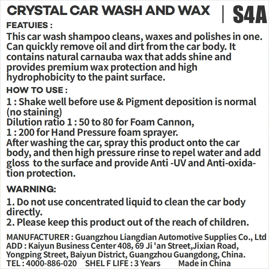 Ceramic Car Soap - PH Wash and Wax Shampoo - Build & Rejuvenate Ceramic Coating - Adds Hydrophobic Protection - Incredible Shine
