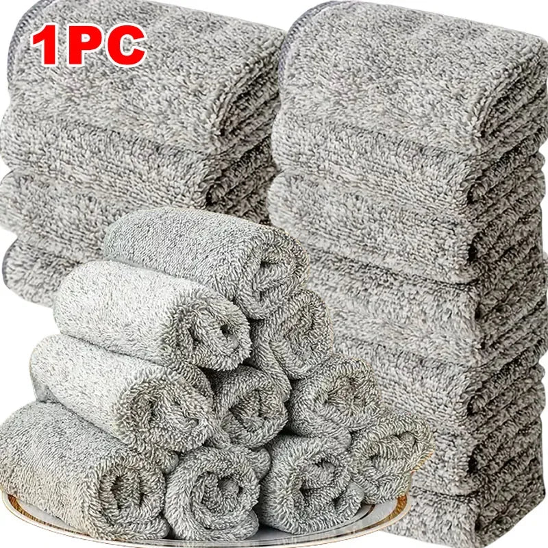 Microfiber Cleaning Cloths Absorbent Soft Stain-removing Towels for Bicycle Car Kitchen Reusable Cleaning Towels