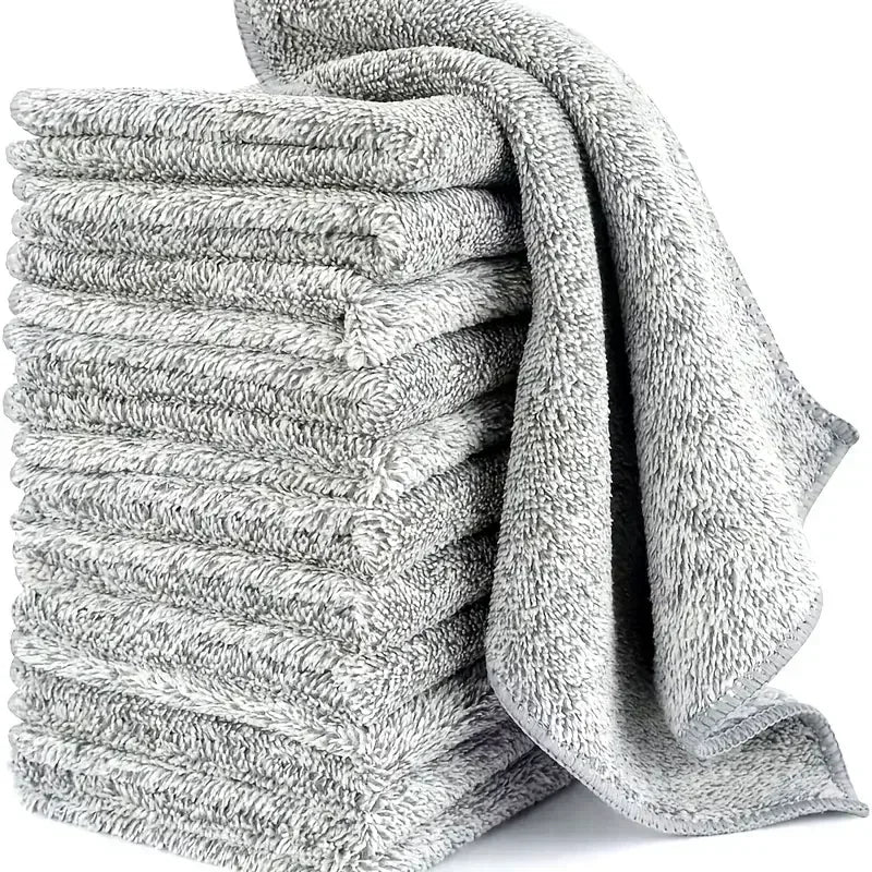 Microfiber Cleaning Cloths Absorbent Soft Stain-removing Towels for Bicycle Car Kitchen Reusable Cleaning Towels