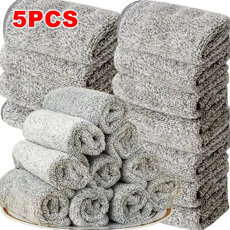 Microfiber Cleaning Cloths Absorbent Soft Stain-removing Towels for Bicycle Car Kitchen Reusable Cleaning Towels